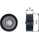 Gates Umlenk-/Führungsrolle, Keilrippenriemen DriveAlign™ T36414