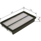 BOSCH F 026 400 495 Luftfilter