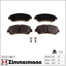 ZIMMERMANN 22347.185.1 Bremsbeläge mit akustischer Verschleißwarnung, mit Schrauben