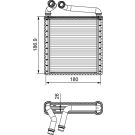 Valeo Wärmetauscher, Innenraumheizung 811500
