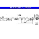 Bremsschlauch 83.7838-0377.3 Bremsschlauch 83.7838-0377.3