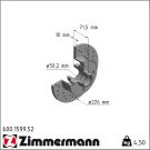 Zimmermann Bremsscheibe SPORT Z 600.1599.52