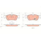 TRW Bremsbelagsatz, Scheibenbremse COTEC GDB1348