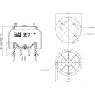 FEBI BILSTEIN 38717 Federbalg, Luftfederung FEBI BILSTEIN 38717 Federbalg, Luftfederung
