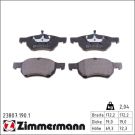 Zimmermann Bremsbelagsatz, Scheibenbremse 23807.190.1