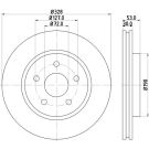 Bremsscheibe 8DD 355 115-921 Bremsscheibe 8DD 355 115-921