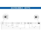 Bremsschlauch 24.5104-0600.3 Bremsschlauch 24.5104-0600.3
