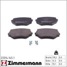 Zimmermann Bremsbelagsatz, Scheibenbremse 23314.145.1
