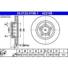 Bremsscheibe 24.0122-0198.1 Bremsscheibe 24.0122-0198.1