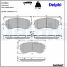Bremsbelagsatz, Scheibenbremse LP1544 Bremsbelagsatz, Scheibenbremse LP1544