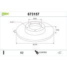 Valeo Bremsscheibe COATED 673157