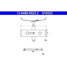 ATE Zubehörsatz, Scheibenbremsbelag 13.0460-0523.2