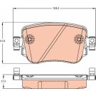 TRW Bremsbelagsatz, Scheibenbremse COTEC GDB2042