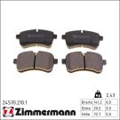 Zimmermann Bremsbelagsatz, Scheibenbremse 24570.210.1