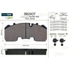 Valeo Bremsbelagsatz, Scheibenbremse SMARTPACK 882407