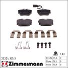 Zimmermann Bremsbelagsatz, Scheibenbremse 23224.165.3