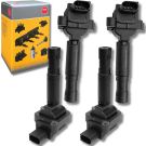 4x NGK 48131 Zündspule 3-polig, U5034