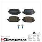Bremsbelagsatz, Scheibenbremse 26589.175.3 Bremsbelagsatz, Scheibenbremse 26589.175.3