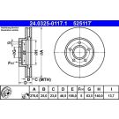 Bremsscheibe 24.0325-0117.1
