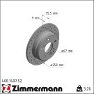 Zimmermann Bremsscheibe SPORT Z 400.1407.52