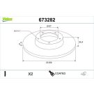 Valeo Bremsscheibe COATED 673282
