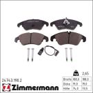 Zimmermann Bremsbelagsatz, Scheibenbremse 24743.190.2