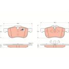 TRW Bremsbelagsatz, Scheibenbremse COTEC GDB1374