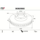 Bremsscheibe 9082890 Bremsscheibe 9082890