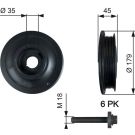 Gates Riemenscheibe, Kurbelwelle DriveAlign™ TVD1012A