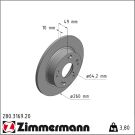 Zimmermann Bremsscheibe Coat Z 280.3169.20 Zimmermann Bremsscheibe Coat Z 280.3169.20