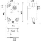 Stellelement, Mischklappe AA 71 000P Stellelement, Mischklappe AA 71 000P