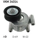 Spannrolle, Keilrippenriemen VKM 34014