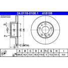 Bremsscheibe 24.0118-0108.1