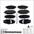 Zimmermann Bremsbelagsatz, Scheibenbremse 22076.190.1