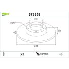 Valeo Bremsscheibe COATED 673359