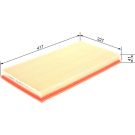 BOSCH F 026 400 122 Luftfilter