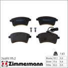 Zimmermann Bremsbelagsatz, Scheibenbremse 24693.175.2
