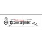Metzger Bremsschlauch 4112167