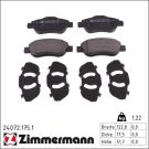 Zimmermann Bremsbelagsatz, Scheibenbremse 24072.175.1
