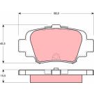 TRW Bremsbelagsatz, Scheibenbremse GDB1060