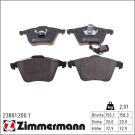 Zimmermann Bremsbelagsatz, Scheibenbremse 23801.200.1