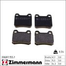 Zimmermann Bremsbelagsatz, Scheibenbremse 20687.155.1