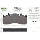 Valeo Bremsbelagsatz, Scheibenbremse OPTIPACK 882244