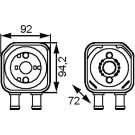 Mahle Ölkühler, Motoröl BEHR CLC 164 000S