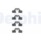 Delphi Zubehörsatz, Scheibenbremsbelag LX0307