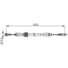BOSCH Seilzug, Feststellbremse 1 987 482 548