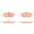 TRW Bremsbelagsatz, Scheibenbremse COTEC GDB1322