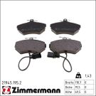 Zimmermann Bremsbelagsatz, Scheibenbremse 21945.195.2