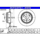 Bremsscheibe 24.0112-0172.1