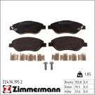 Zimmermann Bremsbelagsatz, Scheibenbremse 22476.195.2